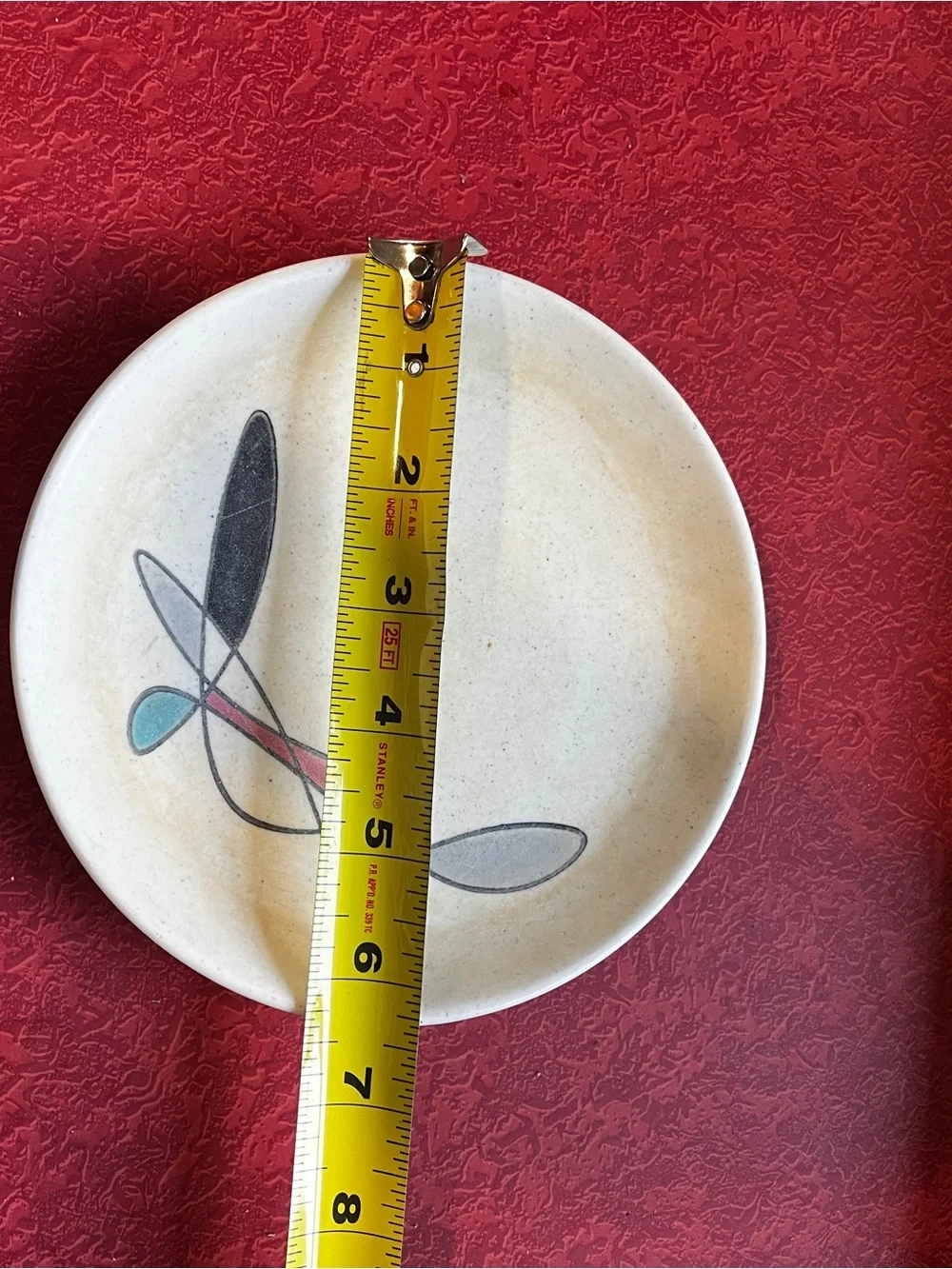 Vintage Poppytrail Metlox Contempora Freeform bread butter Dinner Plates 6.5 Mcm